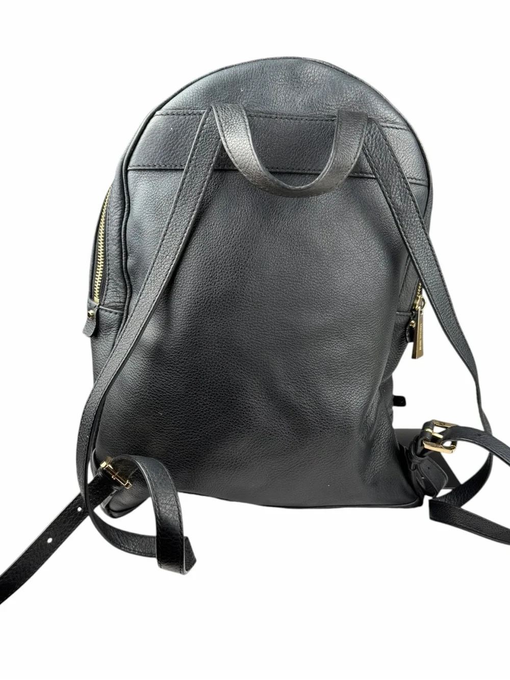 Michael Kors Women's Rhea Medium Pebbled Leather Backpack (Black)